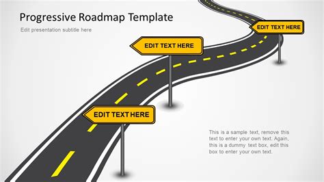 Progressive Roadmap PowerPoint Template - SlideModel