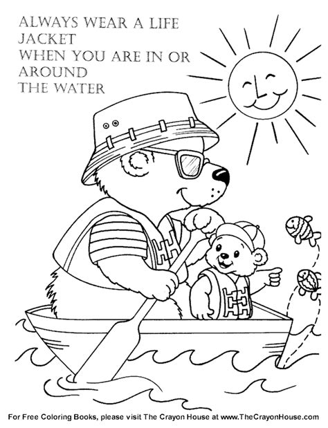 All children like to color. Water Safety Coloring Pages - Coloring Home