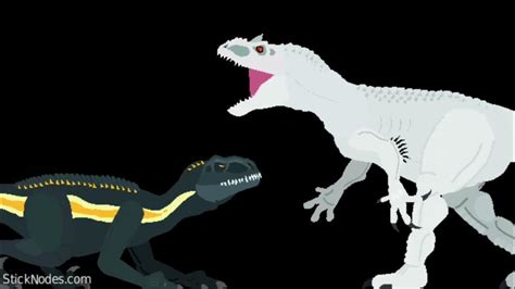 Indoraptor Vs Indominus Rex Pivot Animation Sticknodes Youtube