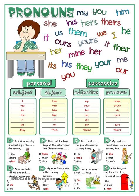 Pronouns Matching English Grammar English Grammar Worksheets