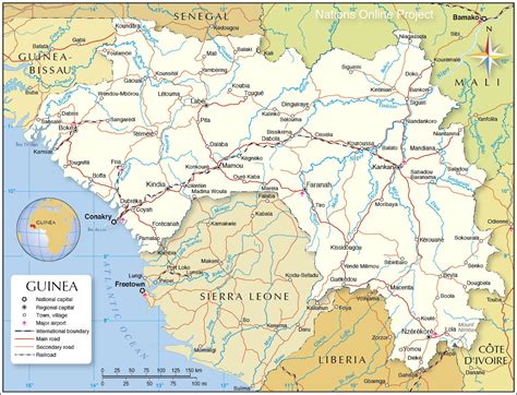 Political Map Of Guinea 1200 Pixel Nations Online Project