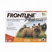 FRONTLINE Plus for Small Dogs (5-22 lbs) Flea and Tick Treatment, 3 ...