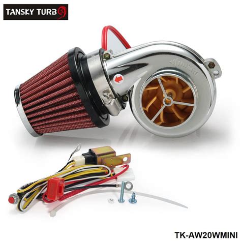 Tansky Turbo Kits Mini Electric Turbo Supercharger Kit Air Filter