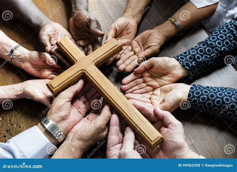 Group Of Christianity People Praying Hope Together Stock Photo Image
