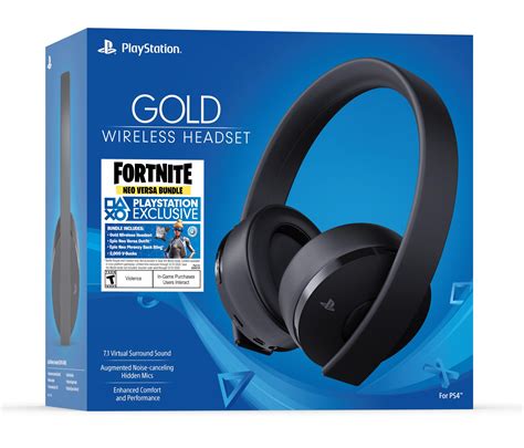 Playstation 4 Fortnite Neo Versa Bundle Gold Wireless Gaming Headset