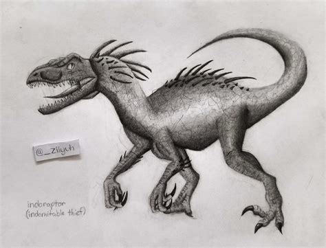Indoraptor Drawing Jurassic Park Amino