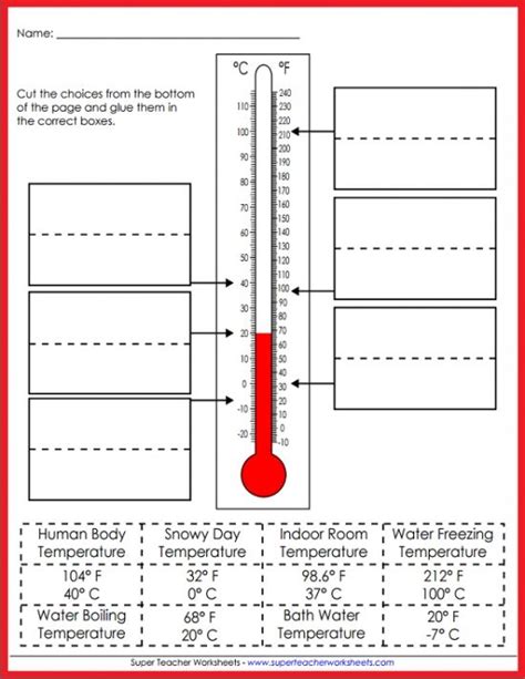 Teach Your Students All About Temperature Super Teacher Worksheets Has
