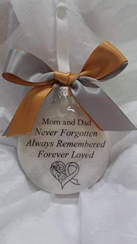 Read customer reviews & find best sellers. Amazon.com: Mom and Dad Memorial Christmas Ornament Loss ...