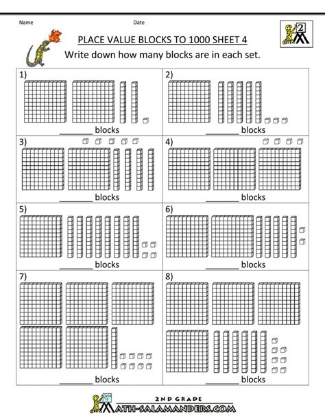 place value blocks with 3 digit number place value blocks second