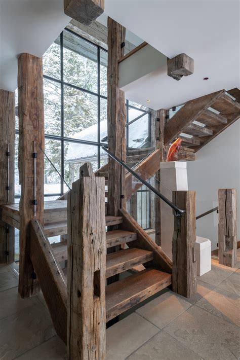 Art Of The Stair Rustic Meets Contemporary Stairways Mountain Living