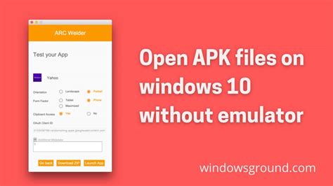 How To Run Apk Files On Pc Without Emulator
