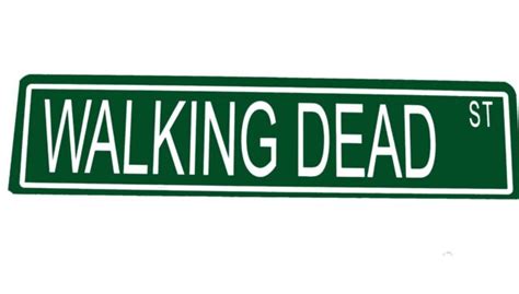 Custom Metal Street Sign Walking Dead St 6x24 Man Cave 41051 Ebay