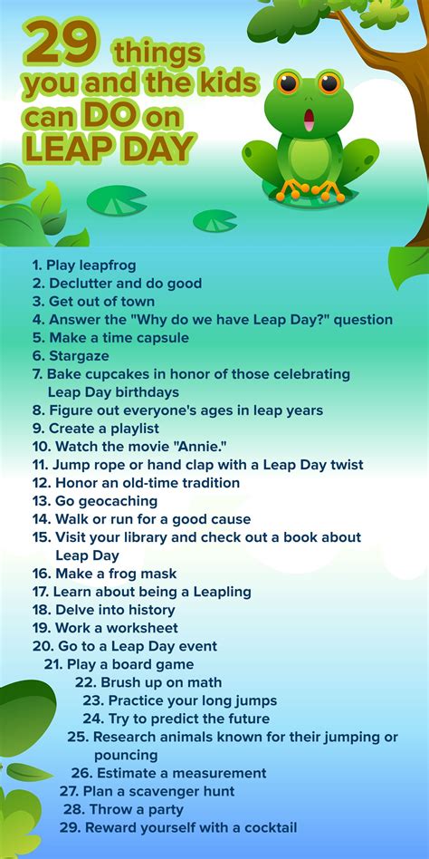 Take The Leap Heres 29 Things To Do With Kids On Feb 29 Leap Day