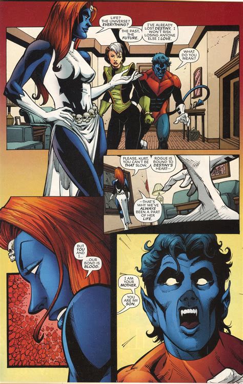 Mystique Reveals She S Nightcrawler S Mother From X Men Forever March Marvel Rogue