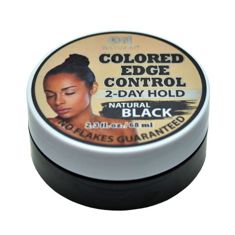 Natural Black Colored Edge Control Hair Gel