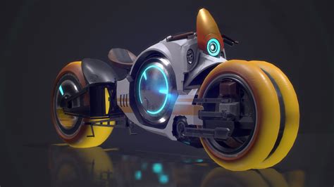 Dalex Smith Overwatch Team Racing Tracer Motorcycle Concept Fan Art