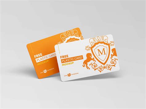 Personalize the card easily through a smart object and change the background to any color. Free Plastic Cards Mockup (PSD)