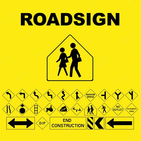 Premium Vector Traffic Sign Collection Warning Road Signs