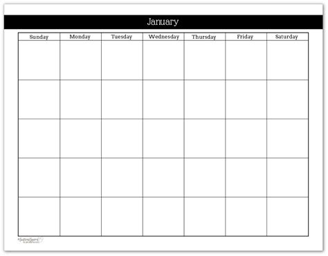 Printable Calendar Without Dates Month Calendar Printable
