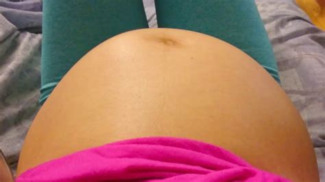 Month S Pregnant Baby Moves In Belly YouTube
