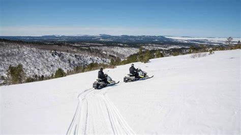 Cement Ridge Outlook Snowmobiling In The Black Hills Getting Stamped