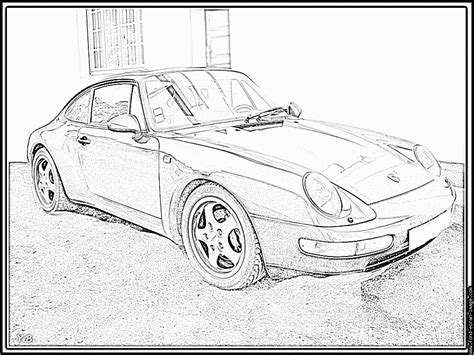 Coloriage De Voiture Porsche  Des Milliers de Coloriage Imprimable