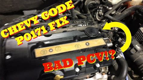 Engine Code P0171 Chevy