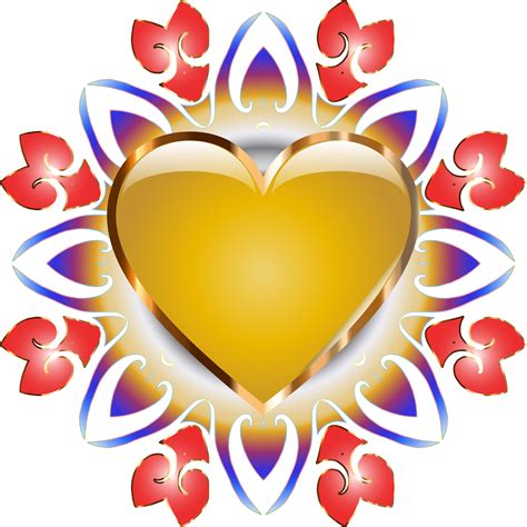 Clipart Abstract Heart Design No Background