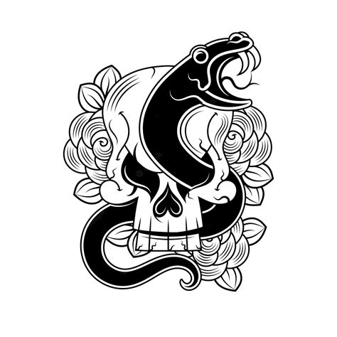 Snake Head Tattoo Design