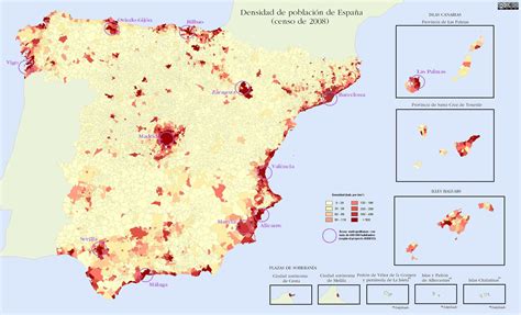 Kartan är zoombar vilket gör att du kan zooma in på städer och vägar samt ändra och se en karta över spanien som satellit. Spanien befolkningen karta - Spanien befolkningstäthet ...