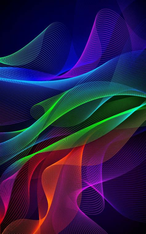 800x1280 Colorful Lines Abstract Razer Phone Stock