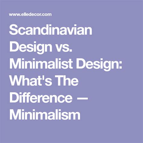 Whats The Difference Between Scandinavian And Minimalist Design