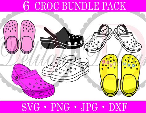 Crocs SVG Bundle Pack Crocs Svg Instant Download Layered | Etsy
