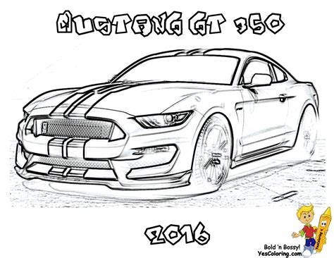 Mustang Car Coloring Pages Coloring Pages