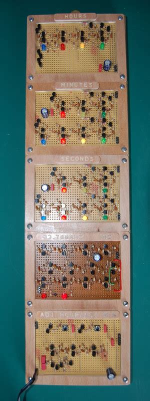 Binary Clock Transistor Logic Clock