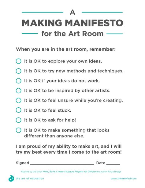A Making Manifesto To Help Your Students Take More Risks The Art Of