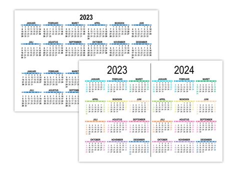 Kalender Untuk Tahun 2023 Dan 2024 Kalender365su