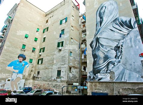 The Mural Of Maradona Quartieri Spagnoli Spanish Quarters Historic