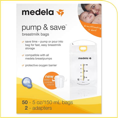 Medela Pump And Save Breast Milk Bags 50 Count Breast