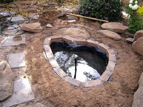 First an underlayment was set in place, don't skimp on this cause it is important. 21 DIY Water Pond Ideas | DIY Water Gardens For Backyards ...