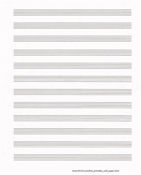 4 Best Images Of Staff Note Printable Printable Piano Blank Music
