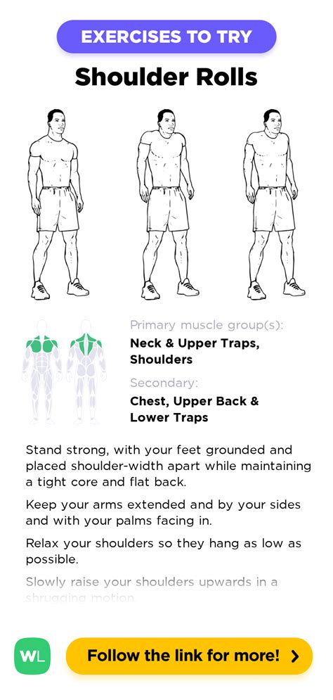 Standing Shoulder Rolls Shrugs Workoutlabs Exercise Guide