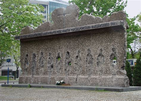Monument To Victims Of The Wola Massacre