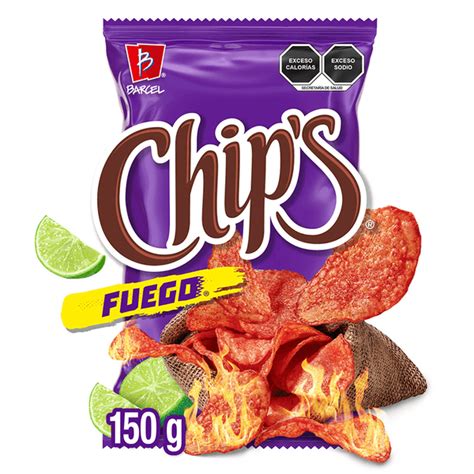 Barcel Papas Fritas Chips Fuego 150 G H E B México