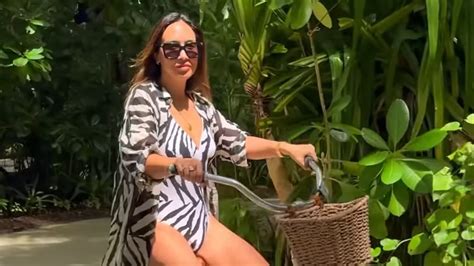 Myleene Klass 45 Flaunts Her Incredible Figure In Sexy Patterned