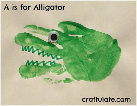 Craftulate Abc Animal Handprints Hand Print Animals Toddler Art