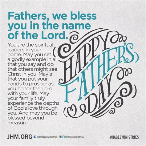 Fathers We Bless You In The Name Of The Lord Happy Fathers Day