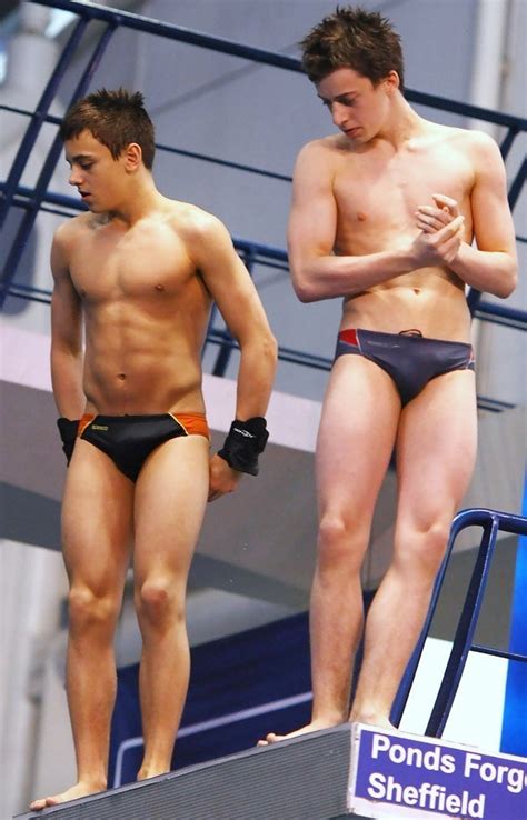 Underwater Men Tom Daley And A Friend Bulging In Speedos
