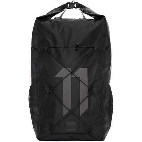 11 By Boris Bidjan Saberi Black Ortlieb Edition Nylon Logo Backpack 11