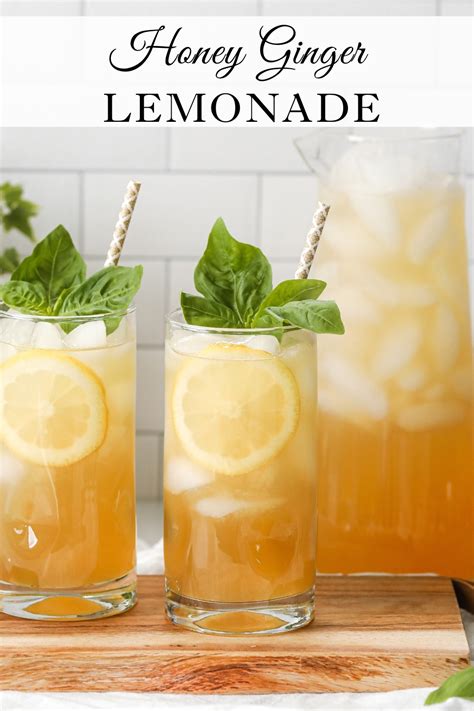 Honey Ginger Lemonade Sugar Maple Farmhouse